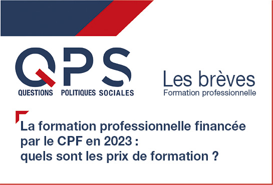 QPS Questions Politiques Sociales - Les Brèves n°25 - Formation professionnelle
