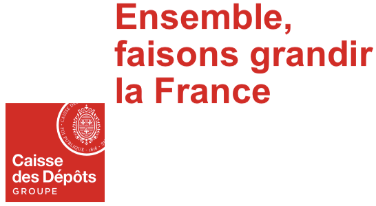 Logo Caisse des Dépôts - ensemble, faisons grandir la France