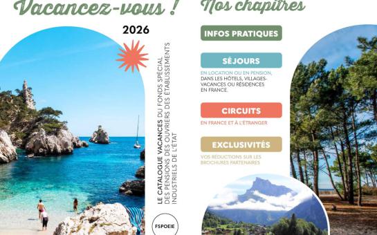 Le catalogue Vacancez-vous 2026 du FSPOEIE est disponible