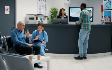 salle d'attente dans un centre médical