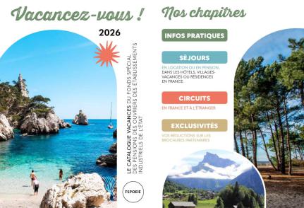 Le catalogue Vacancez-vous 2026 du FSPOEIE est disponible