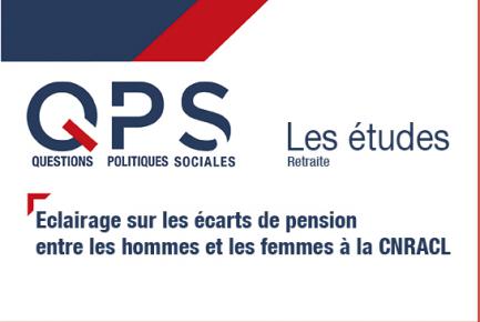 QPS - Les études n°6 - Eclairage sur les écarts de pension entre les hommes et les femmes à la CNRACL