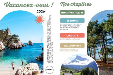 Le catalogue Vacancez-vous 2026 du FSPOEIE est disponible