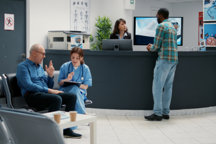 salle d'attente dans un centre médical